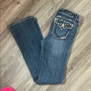 L.A. Idol Dark Blue Boot Cut Jeans #A05